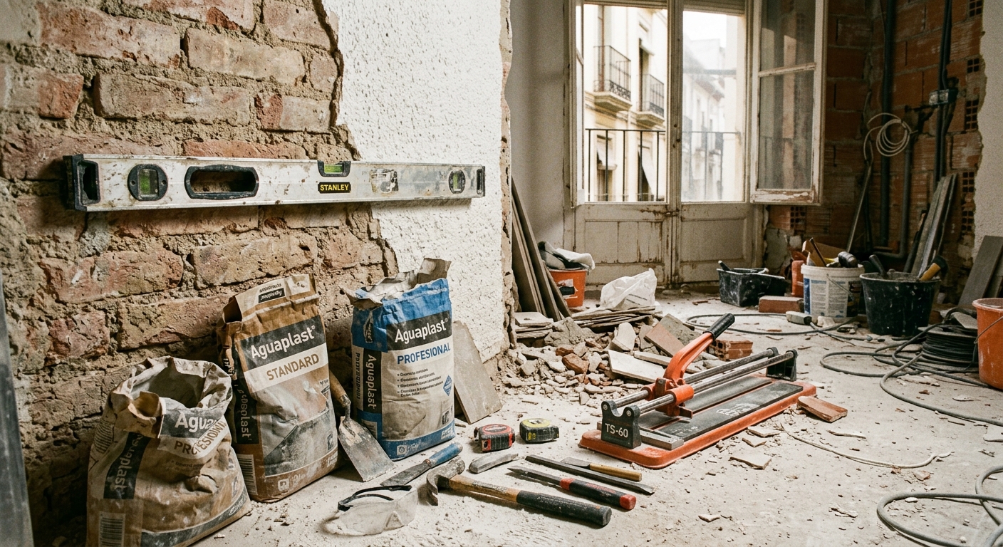 Reformas DIY: Lo que YouTube no te cuenta sobre las casas viejas y sus paredes torcidas