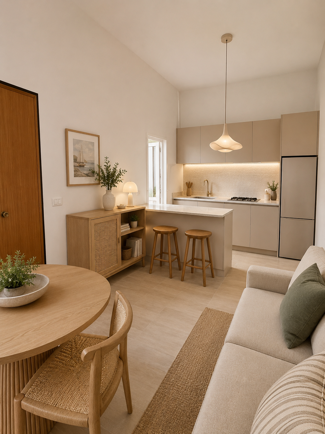 Reforma de estudio con cocina integrada en  Valencia