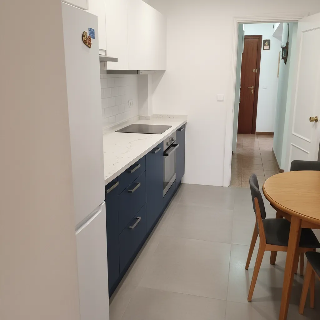 Reforma integral de piso con cocina moderna en Ontinyent
