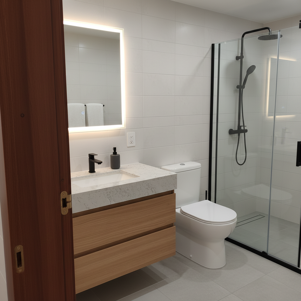 Reforma de cuarto de baño moderno en Albal