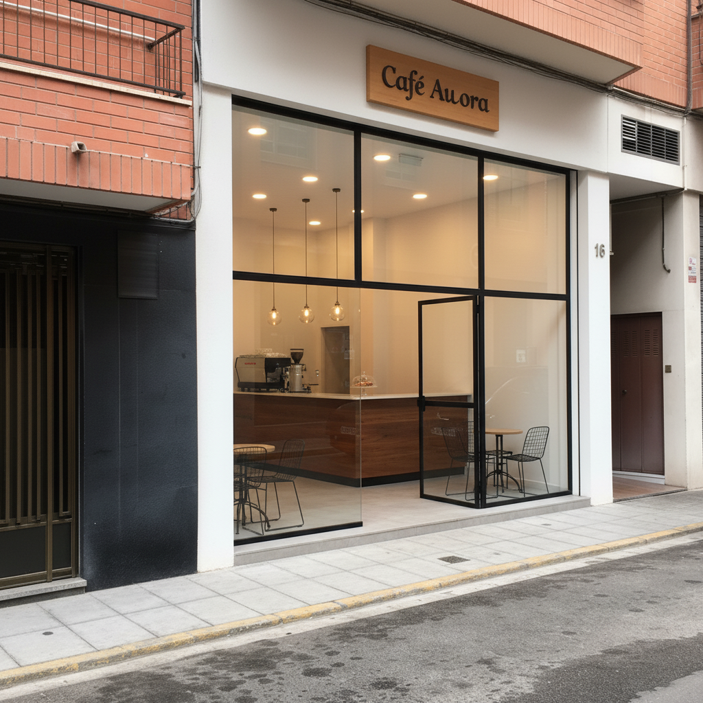 Reforma de local comercial para cafetería en Sedaví